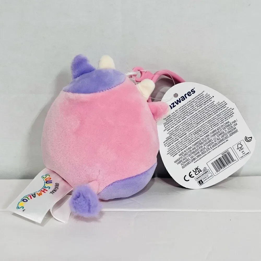 Squishmallows Patty The Cow Clip On   3”   NWT